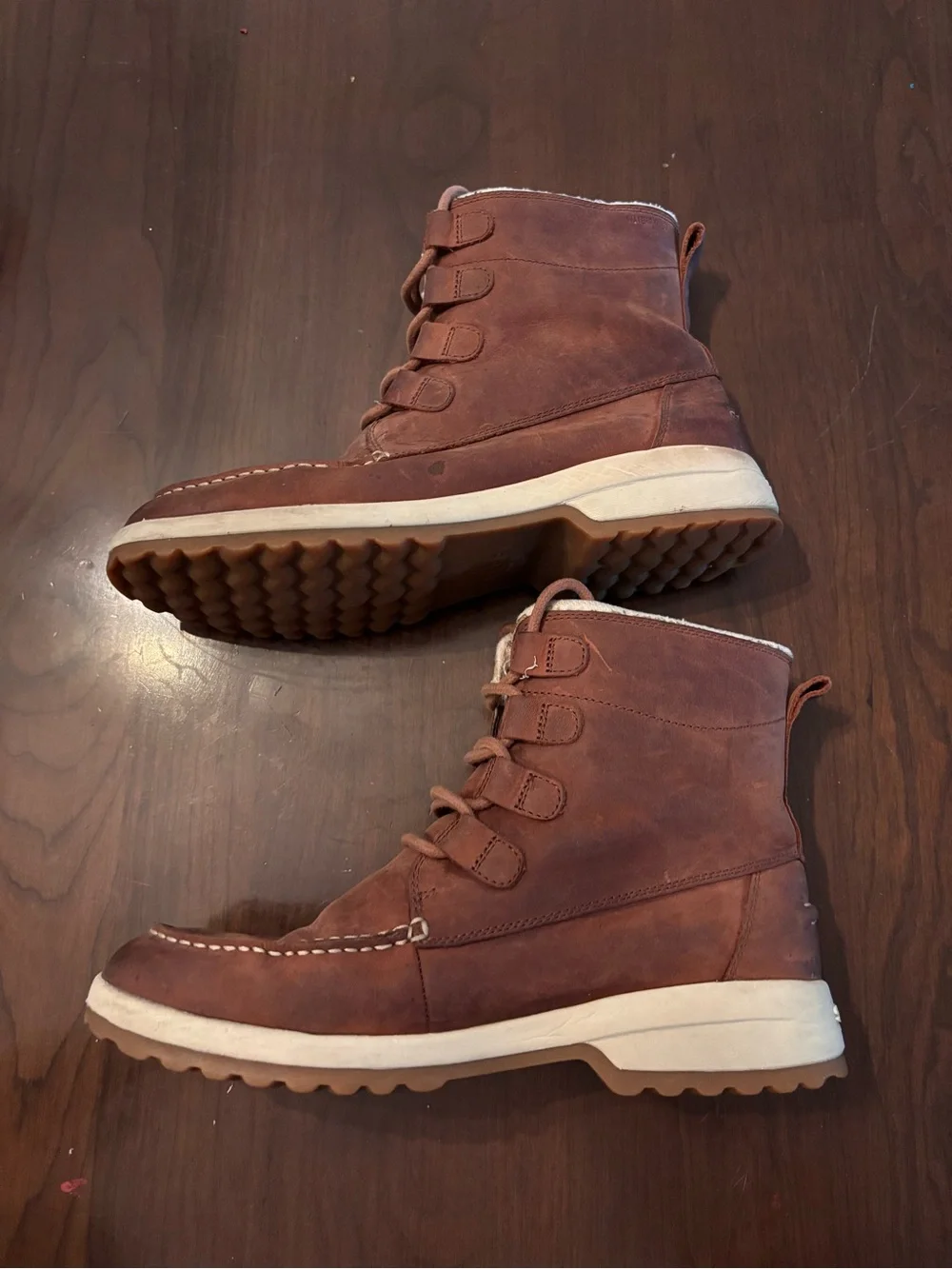 Sperry Brown Leather Lace-Up Women's Winter Boot